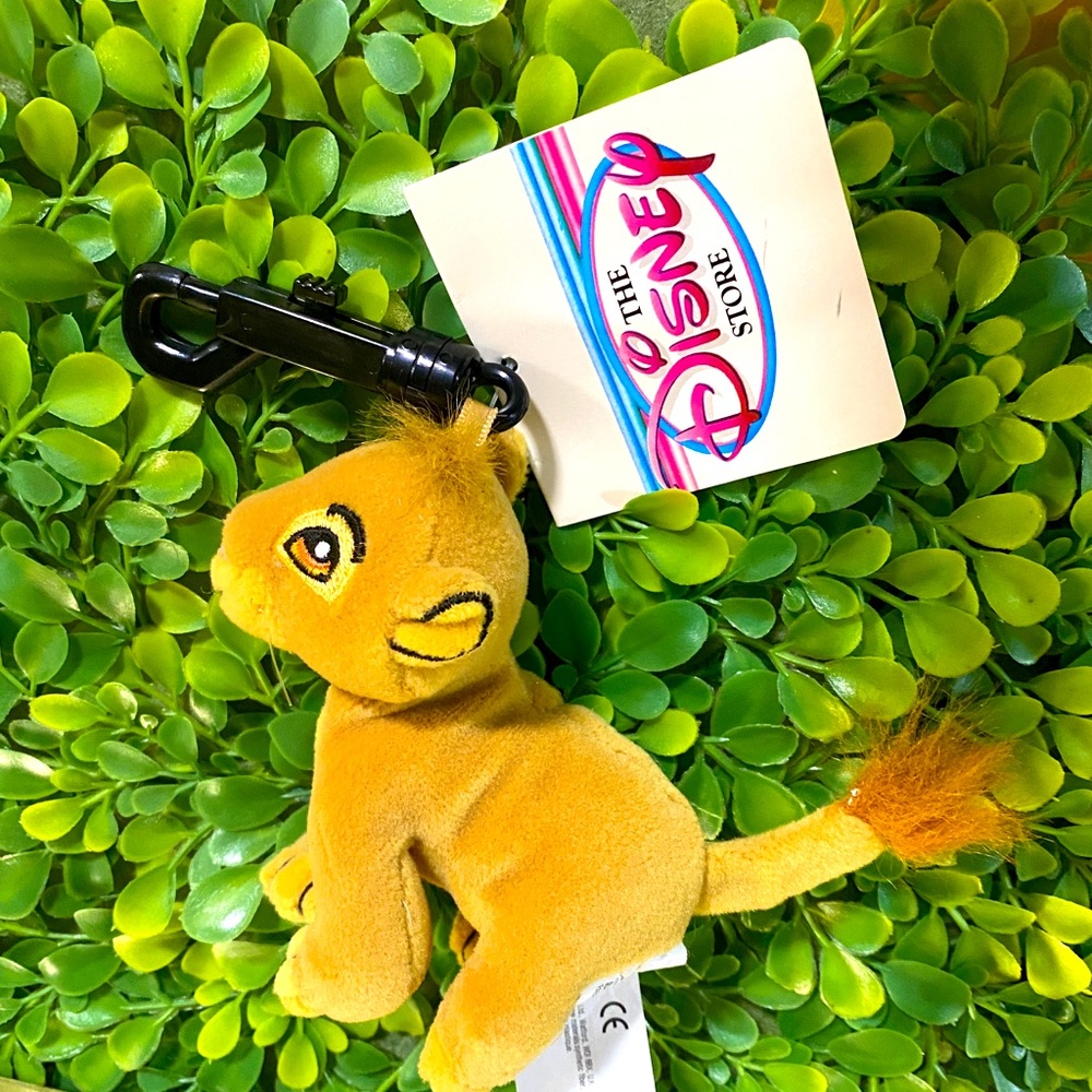 DISNEY STORE EXCLUSIVE VTG 90s NWT THE LION KING SIMBA BEAN BAG PLUSH KEYCHAIN - Picture 6 of 9